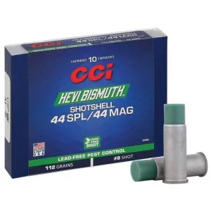 .44 Magnum vs .357 Magnum: Which Should You Choose? (2026) 12 CCI Pest Control HEVI-Bismuth 44 Special/44 Magnum 112gr Shotshell #8 Handgun Ammo - 10 Rounds