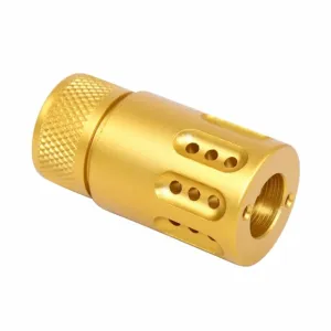 Guntec USA Parts & Accessories 23 USED Guntec USA AR .308 Mini Slip Over Barrel Shroud w/Multi Port Muzzle Brake Gold