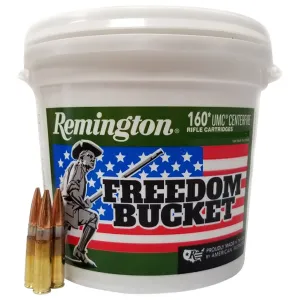 Wyoming Gun Laws (2026): Constitutional Carry, CFP, Stand Your Ground & 2A Sanctuary 27 Remington UMC Freedom Bucket 220 gr OTFB .300 Blackout Ammunition, 160 Rounds - L300AAC4BC