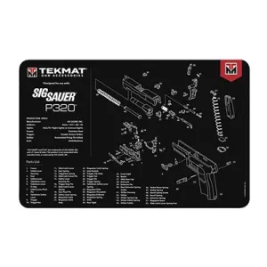 Pistol Gun Mats - Tekmat Pistol Gun Cleaning Mat For Sig Sauer P320 Black