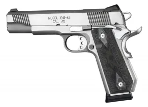 Hogue 1911 Govt. Grip Model Bobtail Checkered G10 G-Mascus Black/Grey