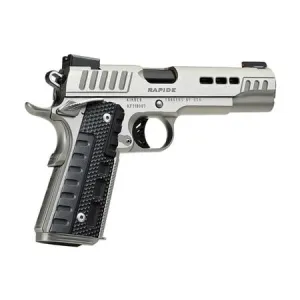 Kimber Rapide Frost 9mm 1911 Pistol with Silver Finish and Black G10 Grips