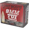 Fort Scott Munitions 9MM125SCVSS Tumble Upon Impact (TUI) 9mmLuger Subsonic 125gr Solid Copper Spun 20 Rounds