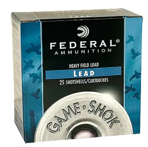 Federal 12ga 2.75" 1-1/8oz #6 "Game-Shok" Heavy Field Lead Shotshell Ammunition 25rds - H123 6