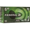 Federal Premium BallistiClean RHT 45 ACP Ammo 155 Grain Flat Nose Lead Free Box of 50