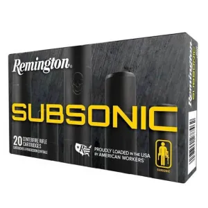 Remington Subsonic 308 Winchester 205gr JHP Rifle Ammo - 20 Rounds