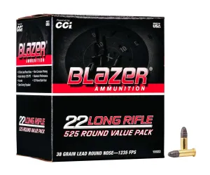 Alaska Gun Laws 23 CCI Blazer 38gr RN 22 LR Ammo, 525rds - 10022