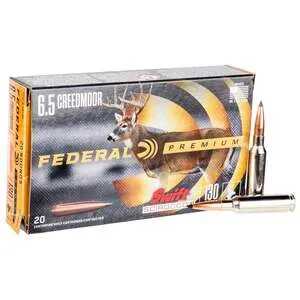 Federal Premium 6.5 Creedmoor 130gr Swift Scirocco II Rifle Ammo - 20 Rounds