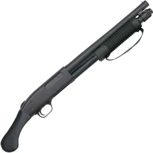 Mossberg 590 Shockwave 12 Gauge 3in Blued Pump Action Firearm - 14in - Black
