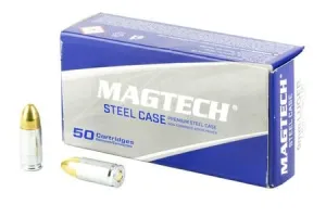 Magtech 9mm Luger 115 gr Steel Case FMJ Target 50/Box