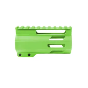 Tiger Rock AR-15 4in M-Lok Super Slim Free Float Handguard w/2in & 3in M-Lok Rail Sections Cerakote Plain Zombie Green Small
