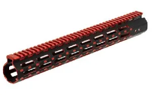 Gun Parts Deals of the Week (Updated Weekly) 96 Leapers Inc UTG Pro M-Lok Super Slim Free Floating Rail Black/Red 15-inch 2-Tone Fits AR-15