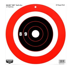 Targets & Training Brands 15 BIRCHWOOD CASEY Rigid 12" Bull's-Eye DH Target - 10 targets