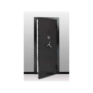 SnapSafe Vault Door Out-Swing 32"x80" with Electronic Lock Black