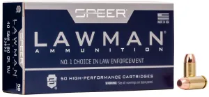 Speer Lawman Training 180 gr Total Metal Jacket .40 S&W Ammo, 50/box - 53652