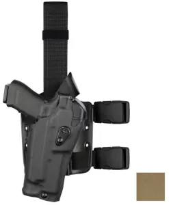 Safariland Model 6384RDS-SP10 ALS OMV Drop Leg Holster S&W M&P 9mm/.40 & M&P 2.0 .40 only w/Sure Fire X300 Right Hand Plain Single Strap Drop Flex