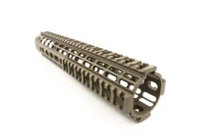 Aero Precision Parts & Accessories 19 Aero Precision AR15 Enhanced Quad Rail Handguard Gen 2 FDE Cerakote 12.7in