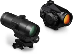 Vortex Crossfire II 2 MOA Red Dot Sight 1x22mm Anodized Matte Black w/Vortex VMX-3T 3x Magnifier Flip Mount