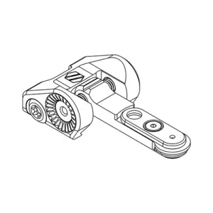 Ar-15 Peak/02 Folding Iron Sights - Ar-15 Peak/02 Folding Iron Rear Sight 1.93'''' Height