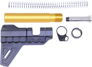 Guntec USA Parts & Accessories 32 Guntec USA AR-15 Micro Breach Pistol Brace Kit Anodized Gold
