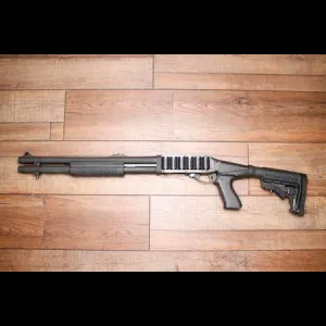Remington 870 Police Magnum 12GA Police Trade-In Shotgun with Pistol Grip Adjustable Stock, Rifle Sights and Extended Mag Tube