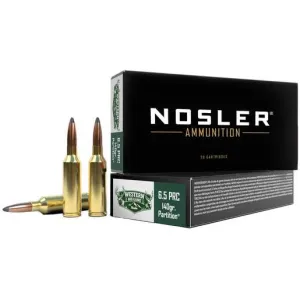 Nosler Western Big Game 6.5 Creedmoor 140gr Partition Bullet Rifle Ammo - 20 Rounds