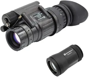 Armasight PVS-14 Multi-Purpose Night Vision Monocular w/ 3x Lens Bravo Gen 3 Ghost White Phosphor IIT Black Black
