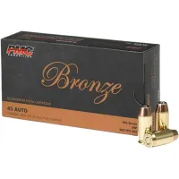 PMC Bronze 45 ACP Ammo 185 Grain Jacketed Hollow Point Box of 50