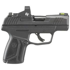 Ruger Max-9 with Red Dot Sight 9mm Luger 3.2in Black Oxide Pistol - 12+1 Rounds - Black