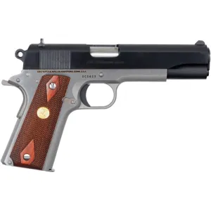 COLT 1911 Government Classic 45ACP 5" 7rd Pistol - Two-Tone w/ Wood Grips