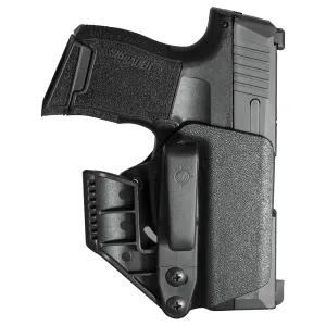 Mission First Tactical H2SG365AIWBM Minimalist IWB Black Polymer Belt Clip Fits Sig P365/P365XL, Holster
