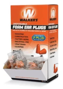 Walkers Foam Ear Plugs - 200 Pair Box