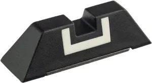 Glock Parts & Accessories 43 Glock Rear Sight Polymer 6.5mm White Outline Square Polymer Fixed Black