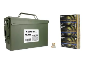 Stand Your Ground States (2026): Complete List of 38 SYG States 54 Federal Premium HST 9mm 124 Gr +P JHP 300 Rounds in Heavy Duty Ammo Can