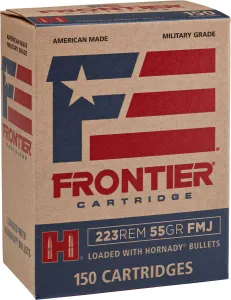 Hornady Frontier 55 gr Full Metal Jacket .223 Rem Ammo, 150/box - FR1015