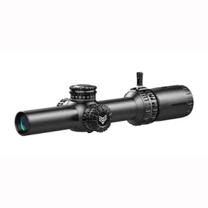 Arrowhead 1-8x24mm Sfp Illuminated Rifle Scope - Arrowhead Lpvo 1-8x24mm Sfp Ill Guerrilla Dot Moa-Green Blk