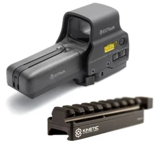 EOTech Holographic Weapon Sight Night Vision Compatible 558.A65 w/ Kinetic Development Group SIDELOK Universal Scope Riser
