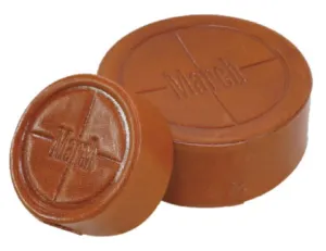 March Scopes Leather Caps For Rifle Scopes 24mm Objective Brown