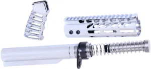 Guntec USA AR-15 Pistol Furniture Set With Miltube Chrome