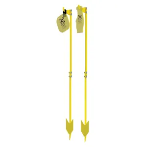 Caldwell AR500 Target Post 4001137, 70 in Assembled Length, Black and Yellow 4001137