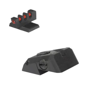 Kensight DAS Serrated Blade Adjustable Rear 1911 Sight w/Flat Profile Black