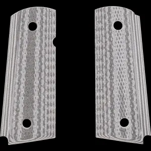 Kimber Slim Black / Gray G10 Grips for Compact 1911 Pistols