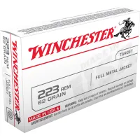 Winchester Ammo USA223R3 USA  223 Rem 62 gr Full Metal Jacket (FMJ) 20 Bx/ 50 Cs