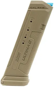 Best Competition Magazines and Pouches for 2026 7 FAB Defense Ultimag Magazine Glock 19 9x19mm 10 Round Pistol Magazine Flat Dark Earth