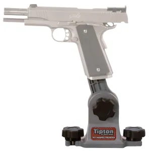 Tipton 558080 1911 Mag Well Vise Block Gun Vise, Handgun Firearm Gray/Red Polymer