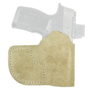 DeSantis Gunhide Suede Nemesis Pocket Holster Natural for Sig P365 Ambidextrous