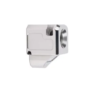 Zaffiri Precision Parts & Accessories 46 Zaffiri Precision Blowhole, Compensator, 9MM, Stainless Steel Finish, 1/2x28, For Glock 43/43X/48 ZP.COMP.43.SS