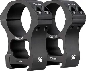 Vortex Pro Series Rifle Scope Rings 30mm Extra High Black 1.54in 1.9oz