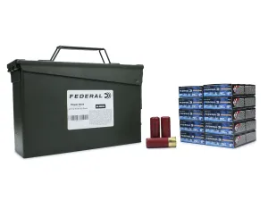 Federal PS 12 Gauge 2.75 12-Pellet 00 Buck 50 Rounds In Ammo Can