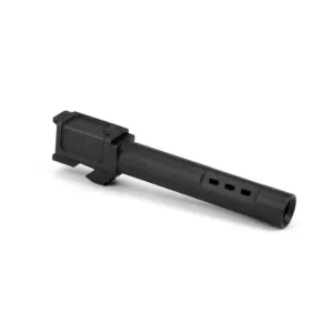 Zaffiri Precision Side Ported Glock 17 Gen 3 Glock 17 Gen 4 9mm Luger Non-Threaded Pistol Barrel 4.37in 1-10 RH Twist Nitride Black